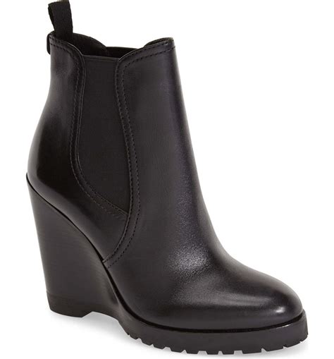 michael kors wedge boots brown.